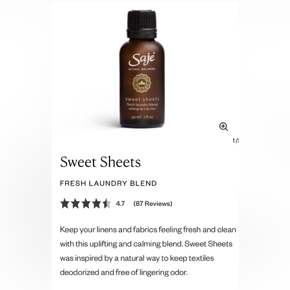 Saje Sweet Sheets fresh laundry blend - Picture 3 of 4
